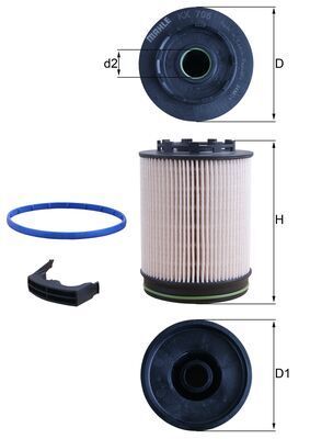 Filtr paliwa MAHLE KX 705D
