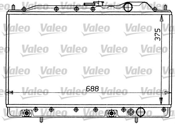 Chłodnica, układ chłodzenia silnika VALEO 731054