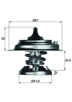 Termostat, płyn chłodzący MAHLE TX2985D
