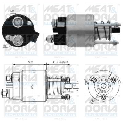 Włącznik elektromagnetyczny, rozrusznik MEAT & DORIA 46102