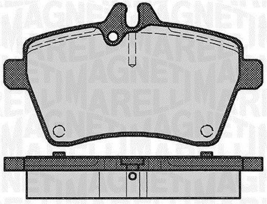 Zestaw klocków hamulcowych, hamulce tarczowe MAGNETI MARELLI 363916060309