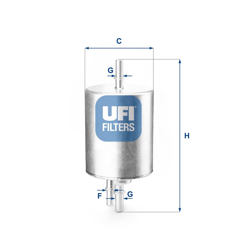 Filtr paliwa UFI 31.830.00