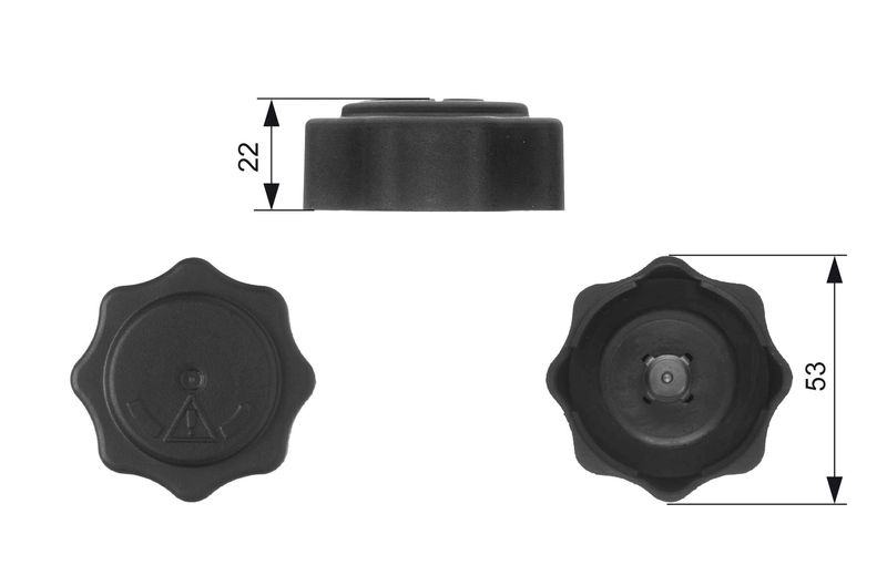 Pokrywa, zbiornik płynu chłodzącego GATES rc229