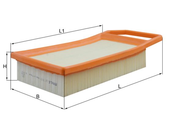 Filtr powietrza KNECHT LX 1619