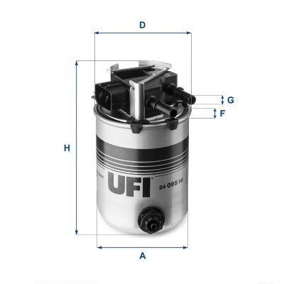 Filtr paliwa UFI 24.095.00