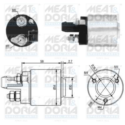 Włącznik elektromagnetyczny, rozrusznik MEAT & DORIA 46105