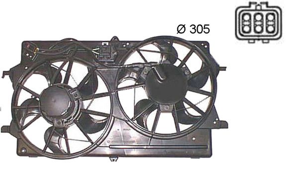 Wentylator, chłodzenie silnika MAHLE cff 375 000s