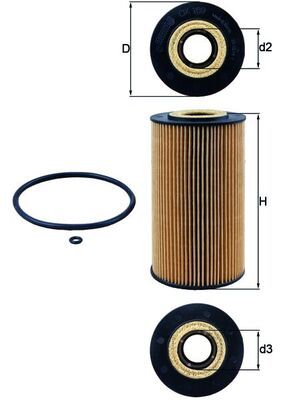 Filtr oleju KNECHT OX 169D