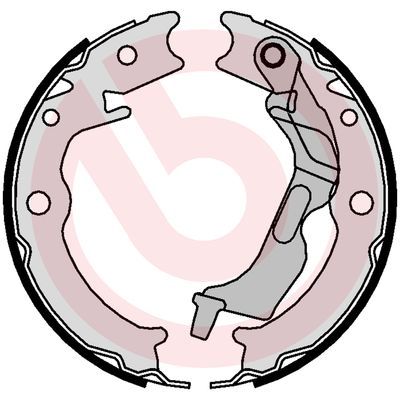 Zestaw szczęk hamulcowych, hamulec postojowy BREMBO S 10 520