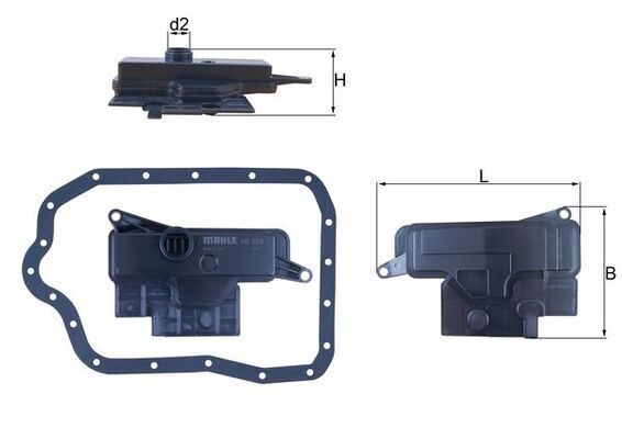 Filtr hydrauliczny, automatyczna skrzynia biegów KNECHT HX 234D