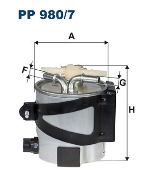 Filtr paliwa FILTRON pp 980/7