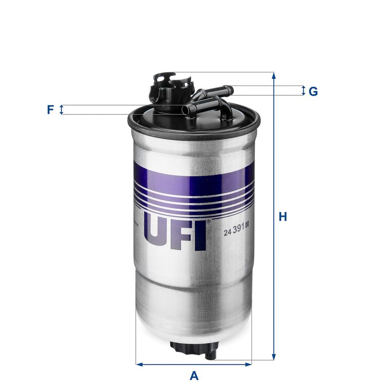 Filtr paliwa UFI 24.391.00