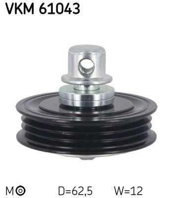 Rolka napinacza, pasek klinowy wielorowkowy SKF VKM 61043