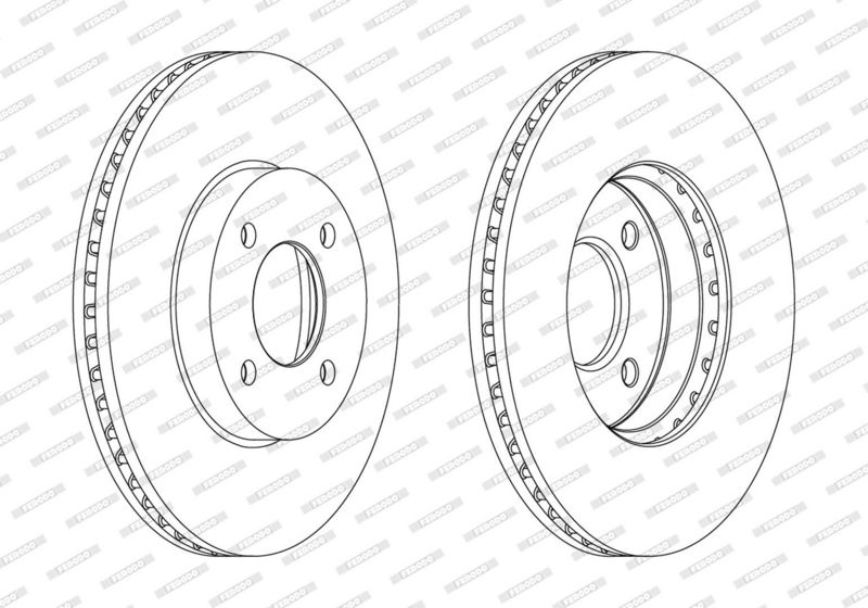 Tarcza hamulcowa FERODO DDF2068C