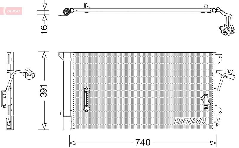 Skraplacz, klimatyzacja Denso DCN02027