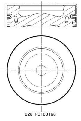 Tłok MAHLE 028PI00168002