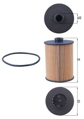 Filtr oleju KNECHT OX 983D