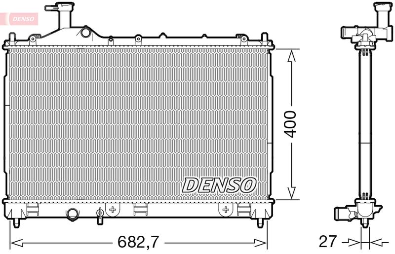 Chłodnica, układ chłodzenia silnika DENSO DRM45042