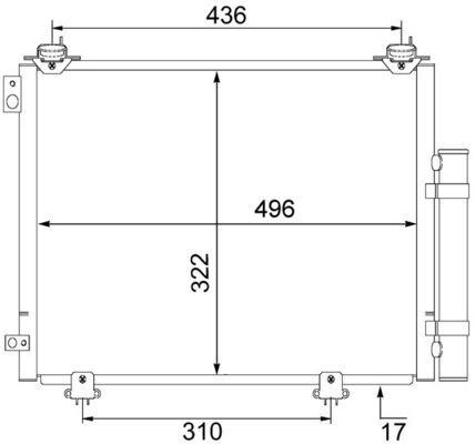 Skraplacz, klimatyzacja MAHLE ac 484 000s