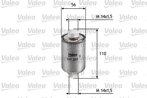Filtr paliwa VALEO 587209