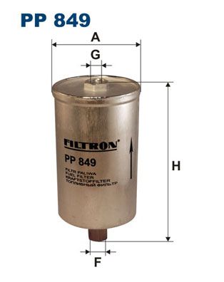 Filtr paliwa FILTRON pp 849