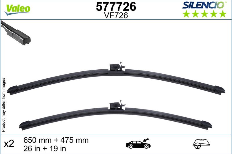 Pióro wycieraczki VALEO 577726