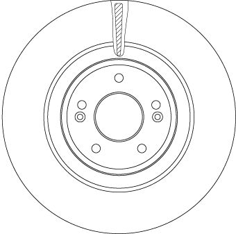 Tarcza hamulcowa TRW DF6572