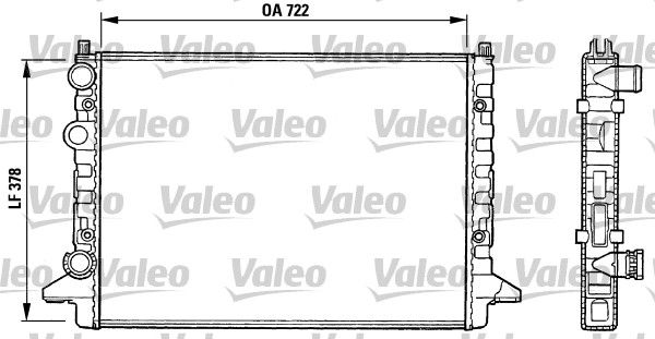 Chłodnica, układ chłodzenia silnika VALEO 731008