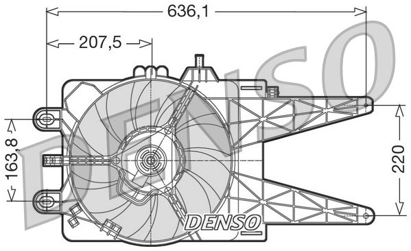 Wentylator, chłodzenie silnika DENSO DER09014