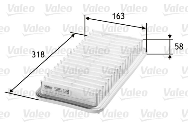 Filtr powietrza VALEO 585126