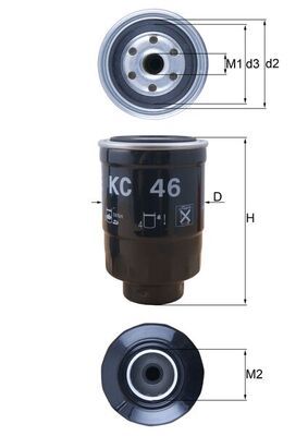 Filtr paliwa KNECHT KC 46