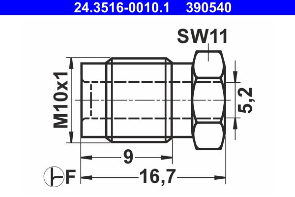 Złącze śrubowe ATE 24.3516-0010.1