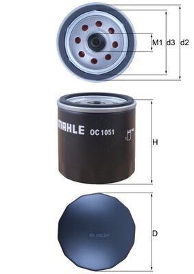 Filtr oleju KNECHT OC 1051