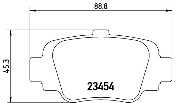 Zestaw klocków hamulcowych, hamulce tarczowe BREMBO P 56 032