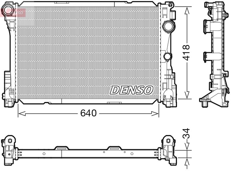 Chłodnica, układ chłodzenia silnika DENSO DRM17115