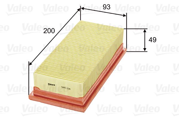 Filtr powietrza VALEO 585131