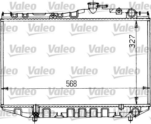 Chłodnica, układ chłodzenia silnika VALEO 730470