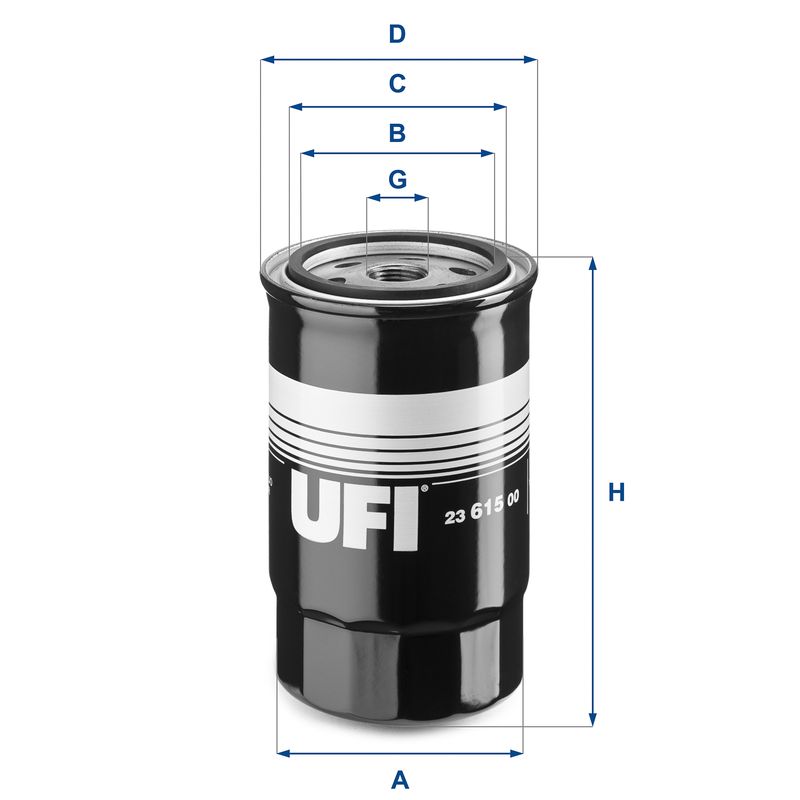 Filtr oleju UFI 23.615.00