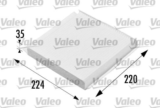Filtr, wentylacja przestrzeni pasażerskiej VALEO 698657
