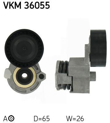 Rolka napinacza, pasek klinowy wielorowkowy SKF VKM 36055
