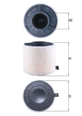 Filtr powietrza KNECHT LX 4407
