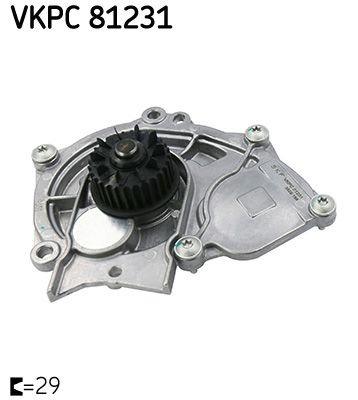 Pompa wody, chłodzenie silnika SKF VKPC81231