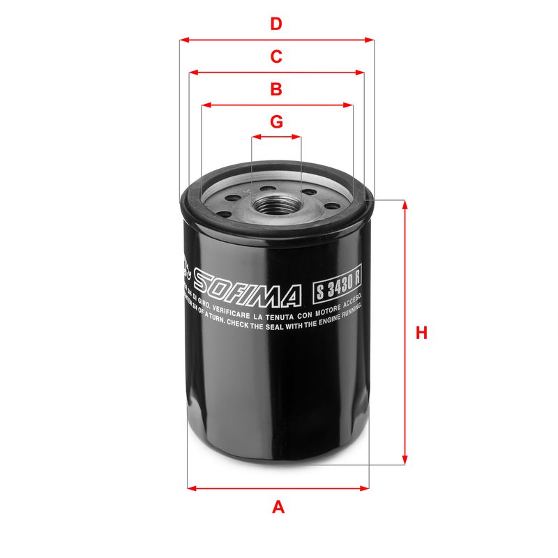 Filtr oleju SOFIMA S 3430 R