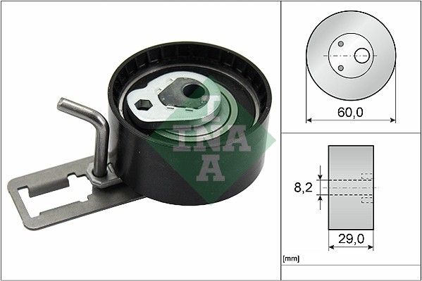 Rolka napinacza, pasek rozrządu INA 531085010