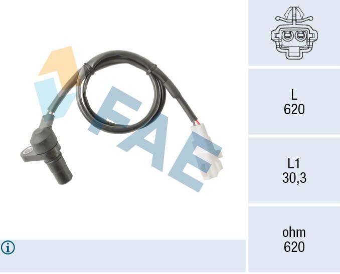 Czujnik, prędkość/prędkość obrotowa FAE 79525
