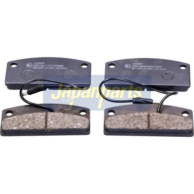 Zestaw klocków hamulcowych, hamulce tarczowe JAPANPARTS PA-MC02