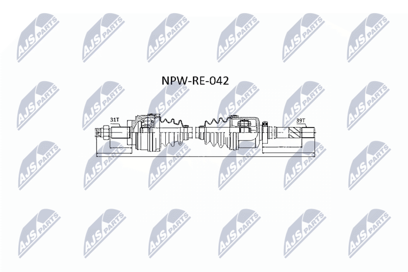 Wał napędowy NTY NPW-RE-042