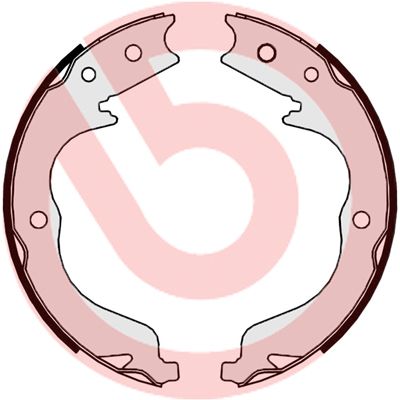 Zestaw szczęk hamulcowych, hamulec postojowy BREMBO S 61 542