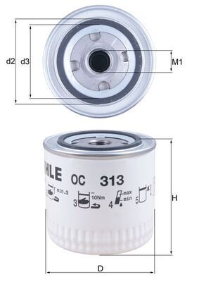 Filtr oleju KNECHT OC 313
