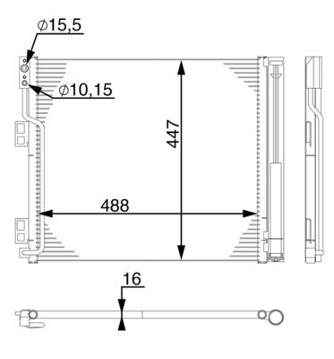 Skraplacz, klimatyzacja MAHLE AC570000S